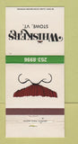 Matchbook Cover - Whiskers Stowe VT WEAR 30 Strike
