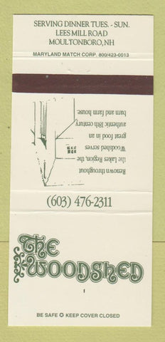 Matchbook Cover - The Woodshed Moulton Beach NH 30 Strike