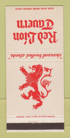 Matchbook Cover - Red Lion Tavern Hotel Leland Springfield IL 30 Strike
