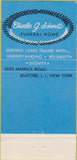 Matchbook Cover - Charles Schmitt Funeral Home Seaford NY 30 Strike