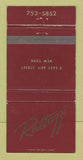 Matchbook Cover - Rattazzi New York City Ratt's Nest WEAR 30 Strike