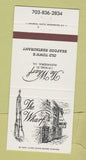 Matchbook Cover - The Wharf Restaurant Alexandria VA 30 Strike