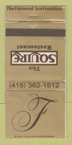 Matchbook Cover - Squire Restaurant San Francisco CA Fairmont WEAR 30 Strike