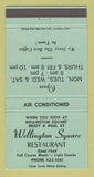Matchbook Cover - Wellington Square Restaurant Burlington ON 30 Strike
