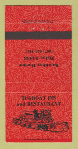 Matchbook Cover - Tugboat Inn and Restaurant Boothbay Harbor ME 30 Strike