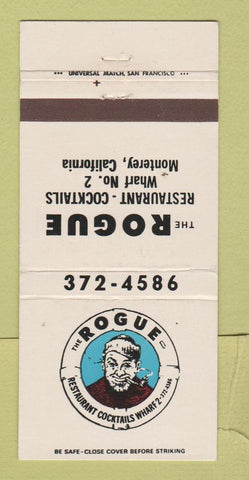Matchbook Cover - Rogue Restaurant Monterey CA 30 Strike