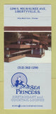 Matchbook Cover - Sea Princess Restaurant Libertyville IL 30 Strike