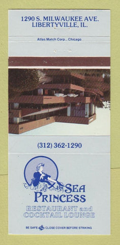 Matchbook Cover - Sea Princess Restaurant Libertyville IL 30 Strike