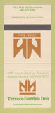 Matchbook Cover - Noble Inns Terrace Garden Inn Atlanta GA 30 Strike