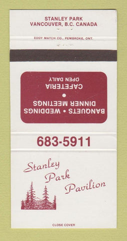 Matchbook Cover - Stanley Park Pavilion Vancouver BC 30 Strike