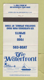Matchbook Cover - The Waterfront Restaurant Saratoga Springs NY 30 Strike