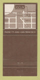 Matchbook Cover - Spatz Restaurant San Francisco CA 30 Strike