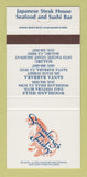 Matchbook Cover - Something's Fishy Japanese Malibu Santa Barbara CA 30 Strike