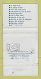 Matchbook Cover - Villa Vera Hotel Acapulco Mexico 30 Strike