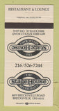 Matchbook Cover - Stage House Restaurant Brecksville OH 30 Strike