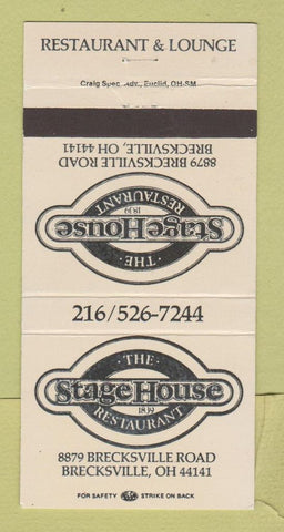 Matchbook Cover - Stage House Restaurant Brecksville OH 30 Strike
