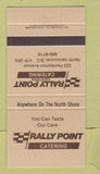 Matchbook Cover - Rally Point Catering North Vancouver BC 30 Strike