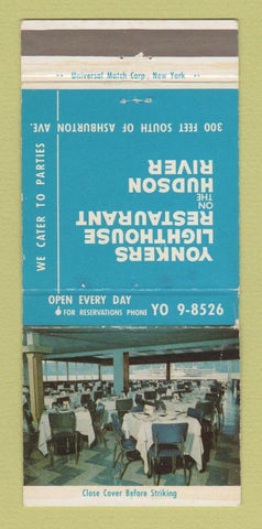Matchbook Cover - Yonkers Lighthouse Restaurant NY WEAR 30 Strike