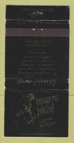 Matchbook Cover - Treasure Island Saginaw MI WORN 30 Strike