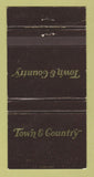 Matchbook Cover - Town & Country Scarborough ON WEAR 30 Strike