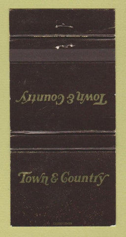 Matchbook Cover - Town & Country Scarborough ON WEAR 30 Strike