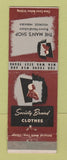Matchbook Cover - Society Brand Men's Clothes Holdrege NE Brown Hendrickson WEAR