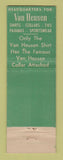 Matchbook Cover - Van Heusen Men's Clothes Labnon's Berlin NH