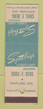 Matchbook Cover - Sport Leigh Coats Clothes Chas Berg Portland OR