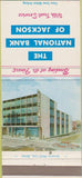 Matchbook Cover - National Bank of Jackson  30 Strike