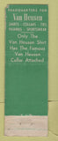 Matchbook Cover - Van Heusen Men's Clothes The Hub Lock Haven PA WEAR