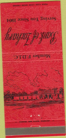 Matchbook Cover - Bank of Zachary LA 30 Strike