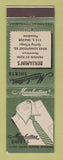 Matchbook Cover - Manhattan Men's Clothes Benjamin's Pasadena CA