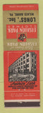 Matchbook Cover - Fashion Park Men's Clothes Longs' Wilkes Barre PA