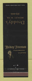 Matchbook Cover - Hickey Freeman Men's Clothes Droddy's Beckley WV