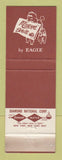 Matchbook Cover - Eagle Men's Clothes Siegel's Fargo ND WORN
