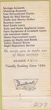 Matchbook Cover - Hastings City Bank 30 Strike