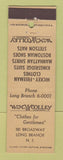 Matchbook Cover - WJC Wooley Men's Clothes Long Branch NJ