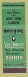 Matchbook Cover - Van Heusen Men's Clothes Buddy's Carrollton KY