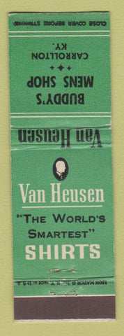 Matchbook Cover - Van Heusen Men's Clothes Buddy's Carrollton KY
