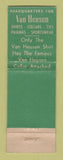 Matchbook Cover - Van Heusen Men's Clothes Buddy's Carrollton KY