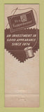 Matchbook Cover - Kuppenheimer Men's Clothes Reynolds Summers New Castle PA