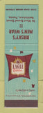 Matchbook Cover - Eagle Men's Clothes Birsky's Bethlehem PA