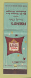 Matchbook Cover - Eagle Men's Clothes Friend's Muskegon MI