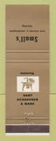 Matchbook Cover - Hart Schaffner Marx Men's Clothes Small's Lansing MI