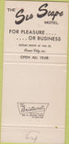 Matchbook Cover - Sea Scape Motel Ocean City MD 30 Strike