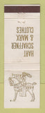 Matchbook Cover - Hart Schaffner Marx Men's Clothes Jackson Selma AL WEAR