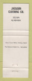 Matchbook Cover - Hart Schaffner Marx Men's Clothes Jackson Selma AL WEAR
