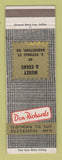Matchbook Cover - Don Richards Men's Clothes Musey Evans Hagerstown MD