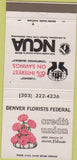 Matchbook Cover - Denver Florists Credit Union Denver CO 30 Strike