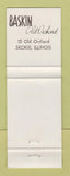 Matchbook Cover - Hart Schaffner Marx Men's Clothes Baskin Skokie IL